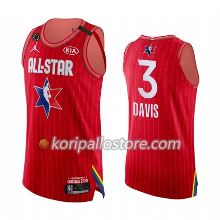 Los Angeles Lakers Anthony Davis 3 2020 All-Star Jordan Brand Kobe Forever Punainen Miesten Pelipaidat Swingman 